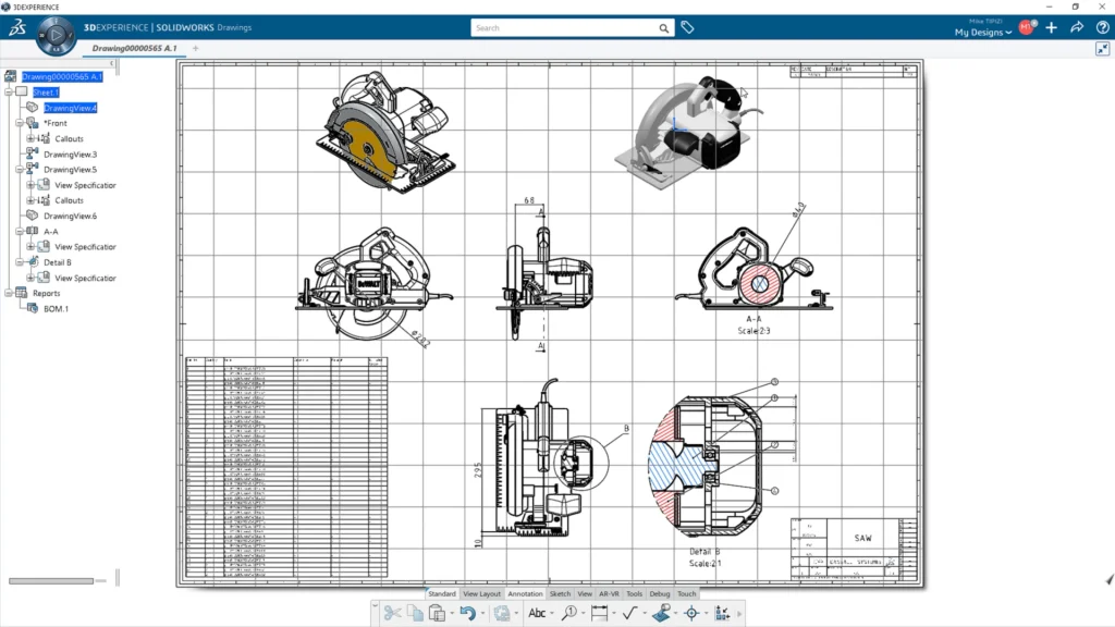 3DEXPERIENCE Drafter Example