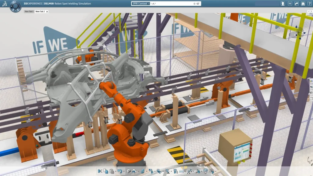 DELMIA Robot Simulation