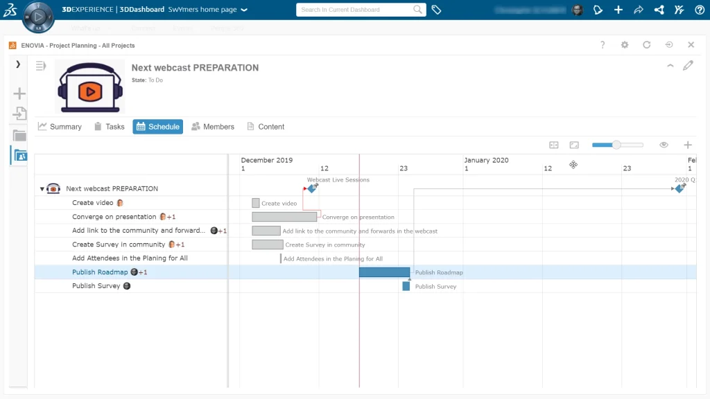 ENOVIA Project Planning