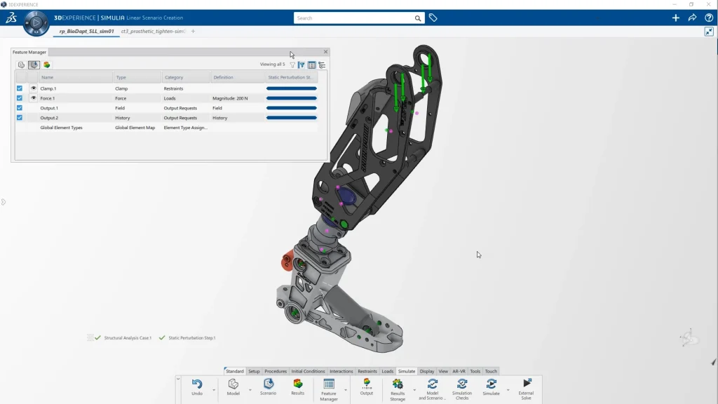 SIMULIA Linear Simulation Scenario