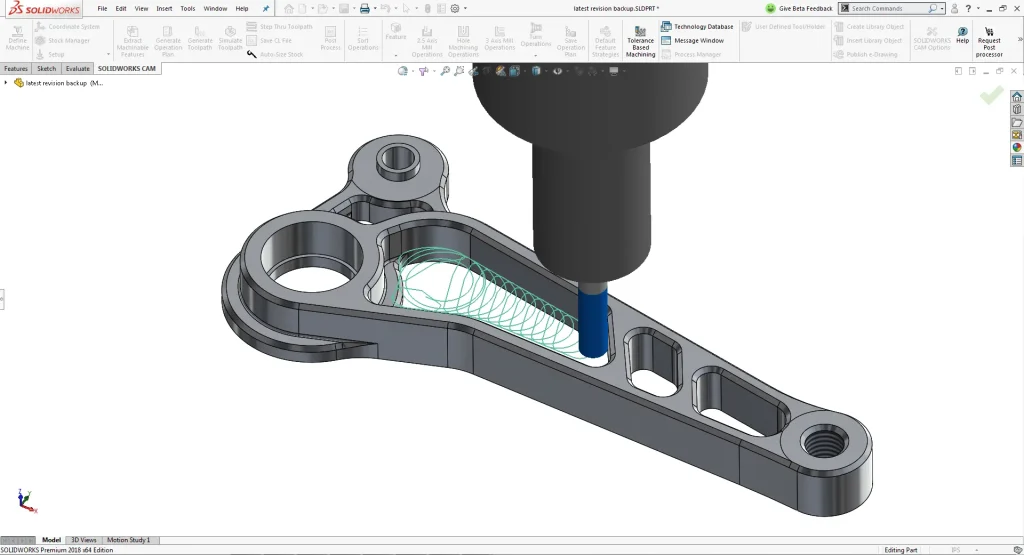 SOLIDWORKS CAM High Speed Machining