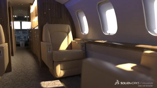 SOLIDWORKS Visualize Aerospace Example 1